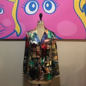 Moschino Jeans Rome Blazer Stretch Satin